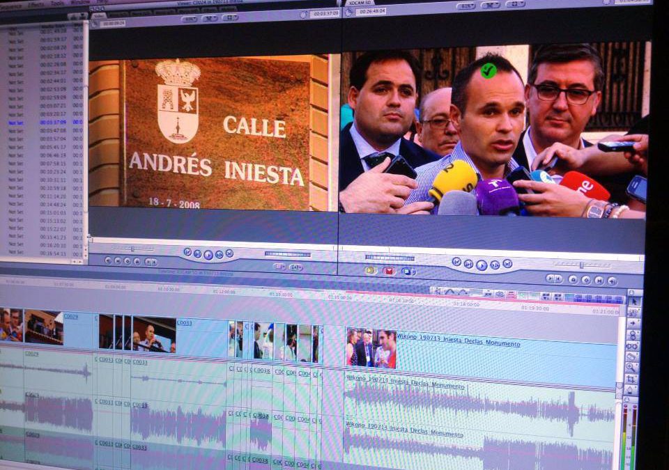 Reportaje en Fuentealbilla con Andrés Iniesta